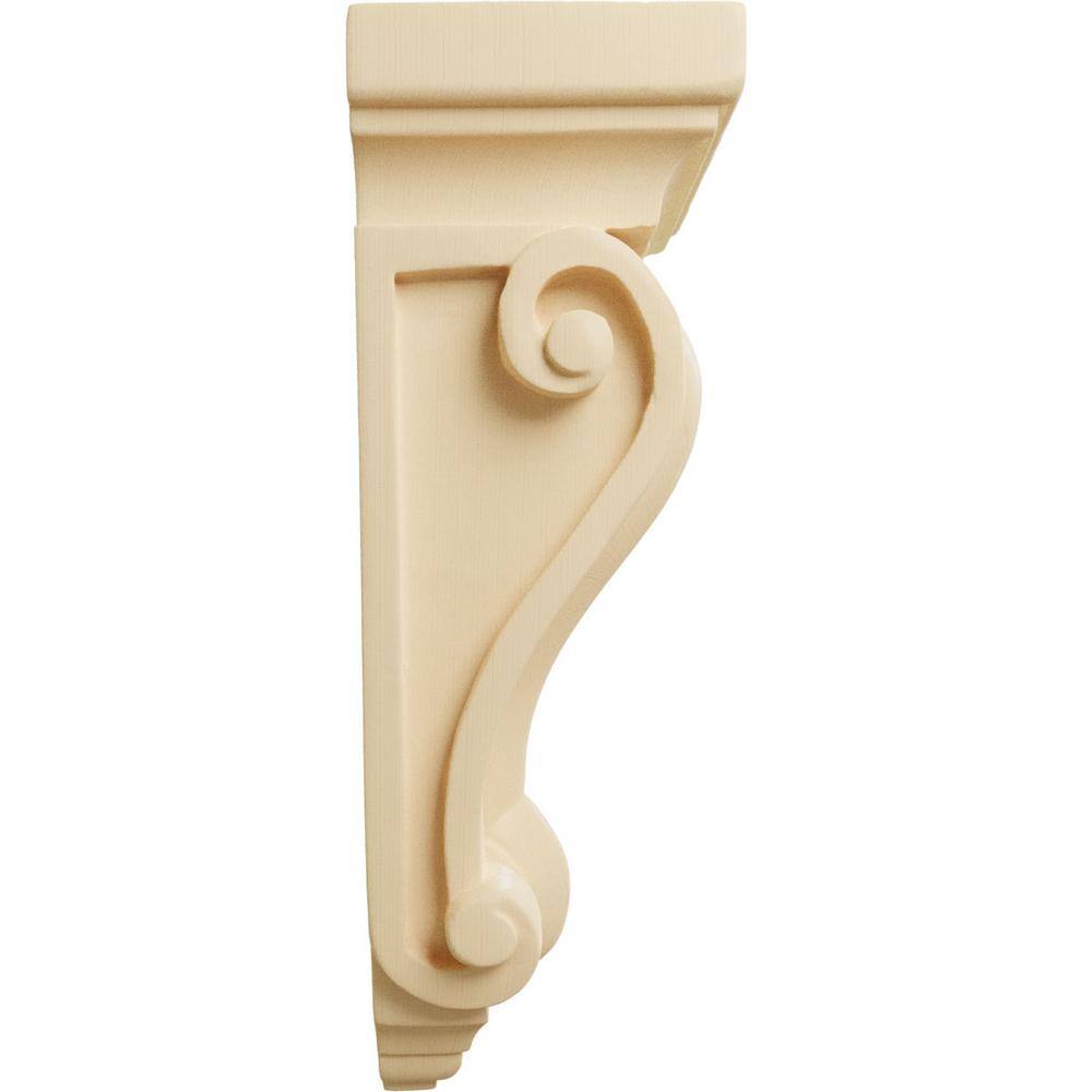 Maple Hand-Carved 9.5" Wood Corbel