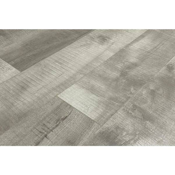 Montserrat Summa Intrepid Nickel 14 mm T x 7.75 in. W HDF Waterproof AC5 Click Lock Laminate Wood Flooring (23.09 sq. ft./case)