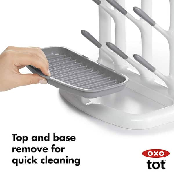 Plastic Space Saving Drying Dish Rack for Kitchen with hooks