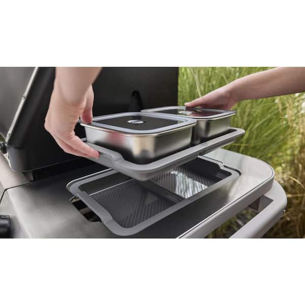 Weber Weber Works 7.7-Cup Stainless Steel Grilling Prep Containers