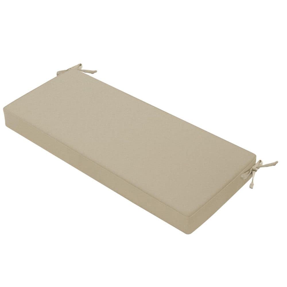 48 x 18 Rectanglar Outdoor Bench Cushion with Handle and Attach Ties, Waterproof Patio Furniture Cushions, Beige price history on PriceWatchPro