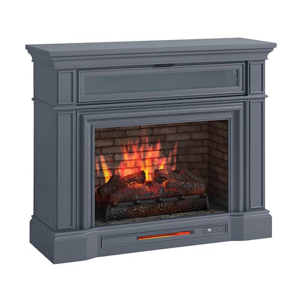 Pinery 47.125 in. Freestanding Electric Fireplace TV Stand in Blue Ash