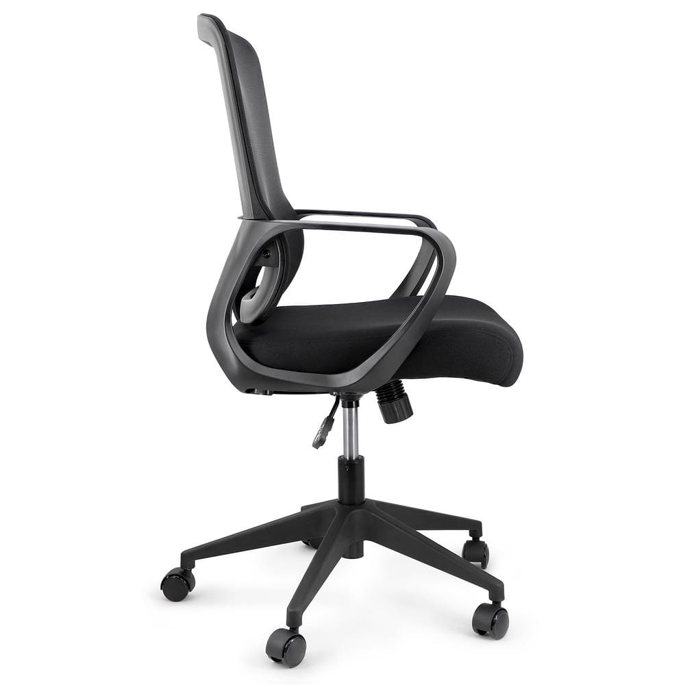 Mid Back Mesh and Fabric Adjustable Height Office Chair - Thumbnail 3