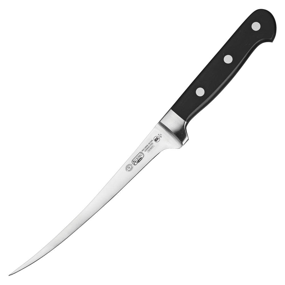 Winco 7 in. Flexible Blade Fillet Knife KFP-74 - The Home Depot