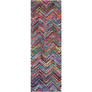 Nantucket Multi 2 ft. x 9 ft. Chevron Runner Rug