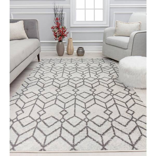 Mason Brooks Knox Candle White White 8 ft. X 10 ft. Area Rug RA32065