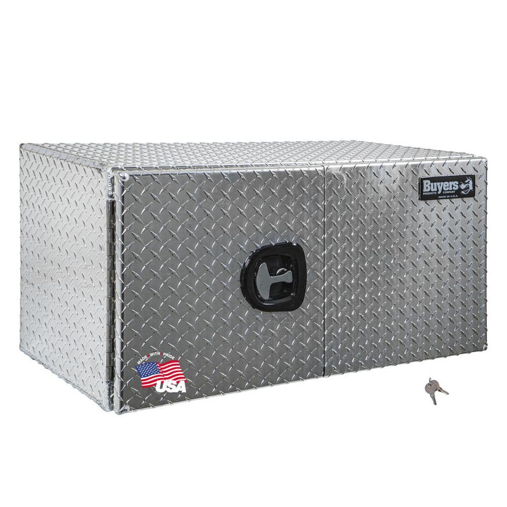 24 in. x 24 in. x 48 in. Diamond Plate Tread Aluminum Underbody Truck Tool Box with Barn Door price history on PriceWatchPro