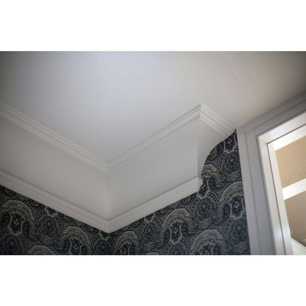 Primed White Polyurethane Crown Moulding 78-inch