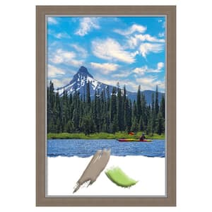Eva Brown Narrow Picture Frame Opening Size 20 x 30 in.
