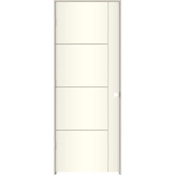 JELD-WEN 32 in. x 80 in. Right-Hand Solid Core Frost Composite Single Prehung Interior Door