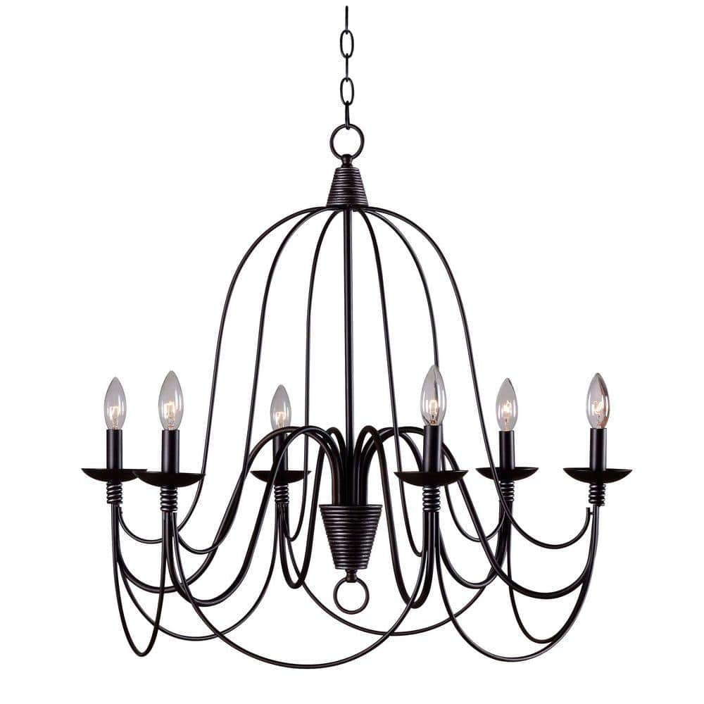 Kenroy Home Pannier 6-Light Oil Rubbed Bronze Candle Circle