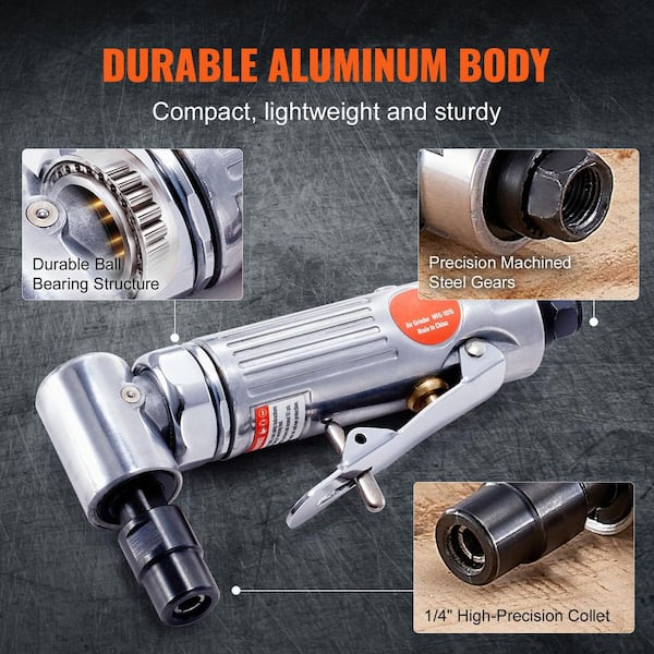 SKYSHALO Air Die Grinder Kit Right Angle Grinder w/Die