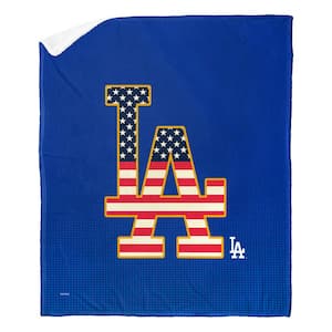 MLB Dodgers Celebrate Series Silk Touch Sherpa Multicolor Throw