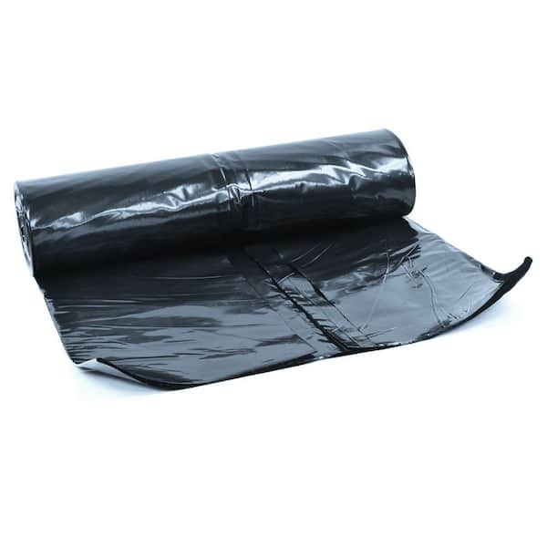 Plastic Sheeting Roll 10 X 25 FT Black 3 Mil Drop Cloth Duty Polyethylene Cover for sale online 