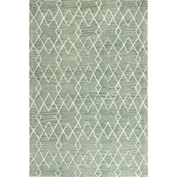 Venezia Sage 5 ft. x 8 ft. (5' x 7'6") Geometric Contemporary Area Rug