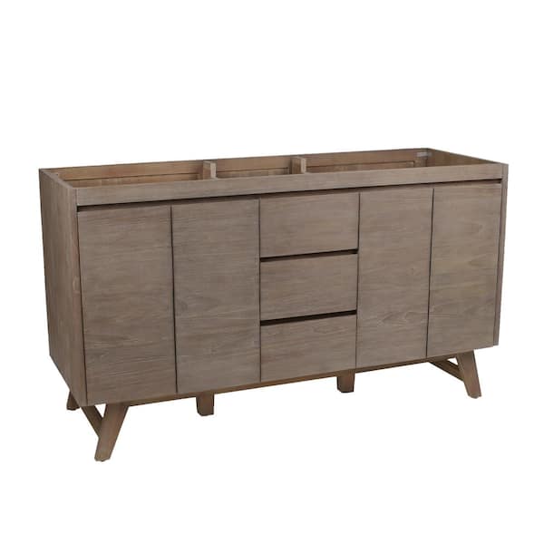 Avanity Coventry 60-in Gray Teak Bathroom Vanity Cabinet