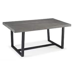 Durango 72 in. Grey Rustic Urban Industrial Farmhouse Distressed Solid Wood Dining Table