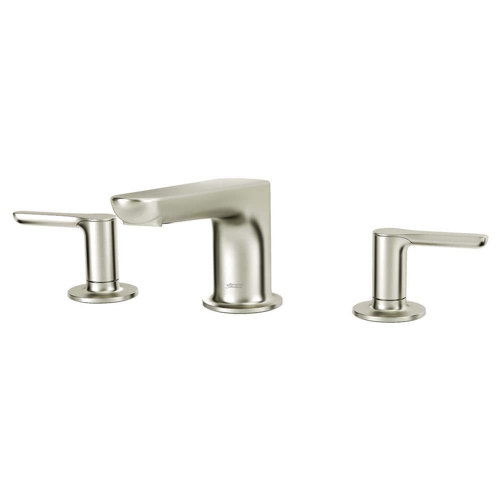 Brushed Nickel Modern Deck-Mount Roman Tub Faucet
