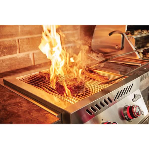 Built-In 700 Series 18 in. 2-Burner Dual Infrared Propane Side Burner in Stainless Steel
