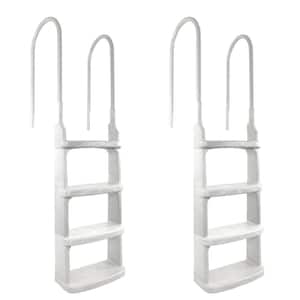 Easy Incline Above Ground In Pool Swimming Pool Ladder (2-Pack)