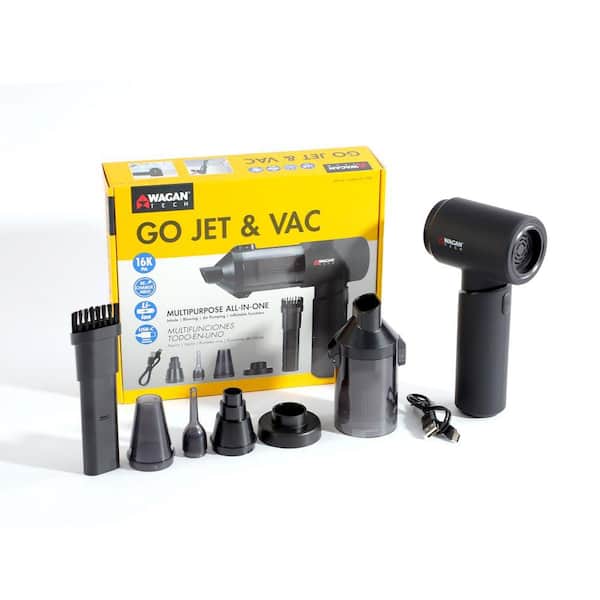 Wagan Tech Jet and Vac Bagless Cordless HEPA Handheld Vacuum and