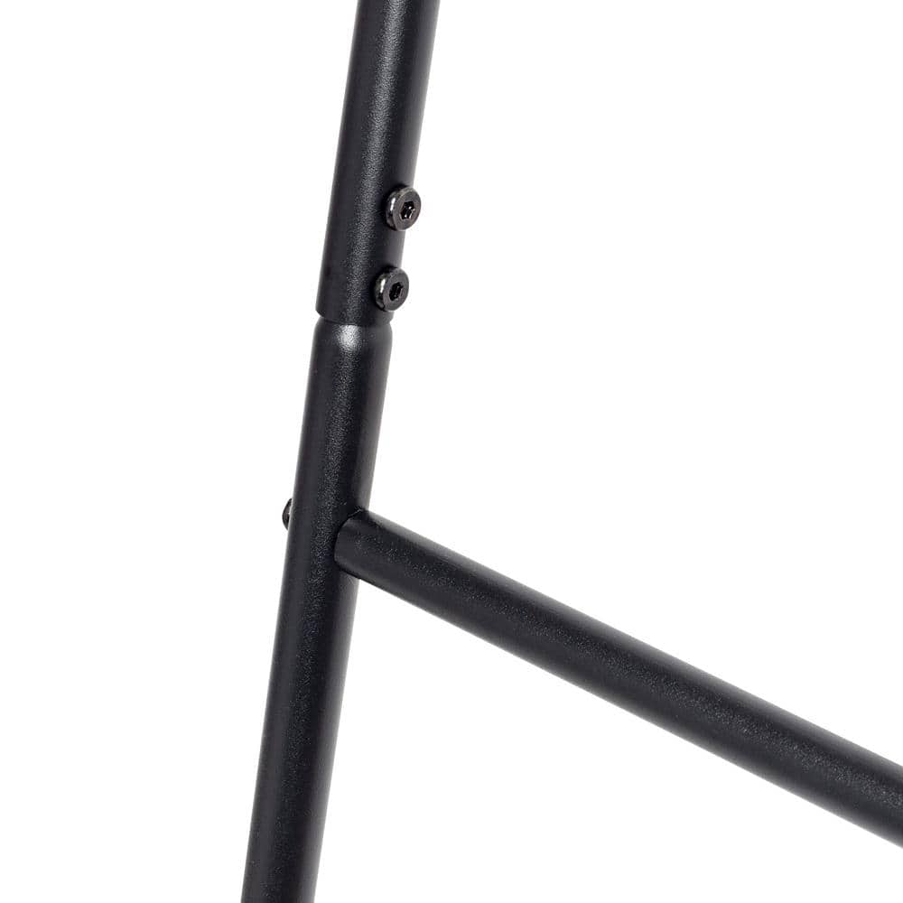 Black Steel Leaning Ladder Blanket Rack
