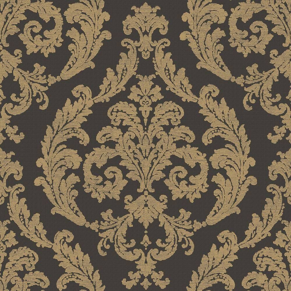 Palazzo 2 Collection Silk Damask Vinyl on Non-Woven Non-Pasted Wallpaper Ro