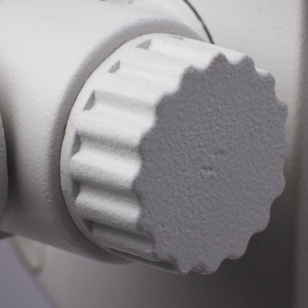 White Dual-Head LED Security Light with Motion Sensor
