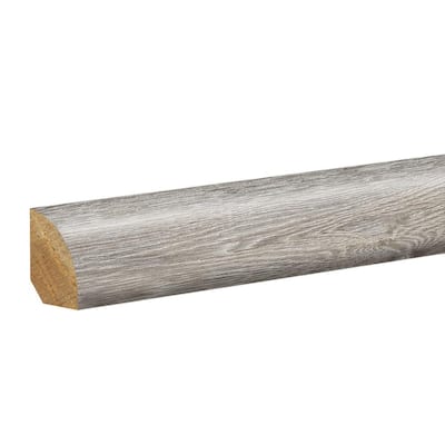 Huskie 0.62 in. T x 0.75 in. W x 94.5 in. L Textured Wood Look Laminate Moulding/Trim Quarter Round Molding