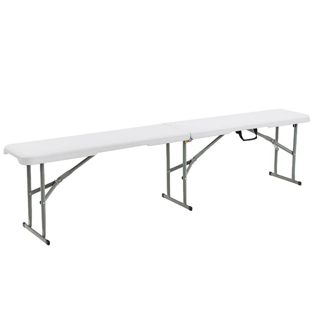 6 ft Portable Folding Picnic Bench with 550 lb Weight Capacity and Carry Handle