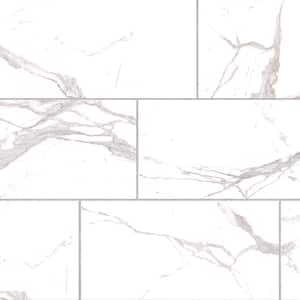 Impero Prestige White 12 in. x 24 in. Marble Look Porcelain Floor and Wall Tile (15.50 sq. ft./Case)