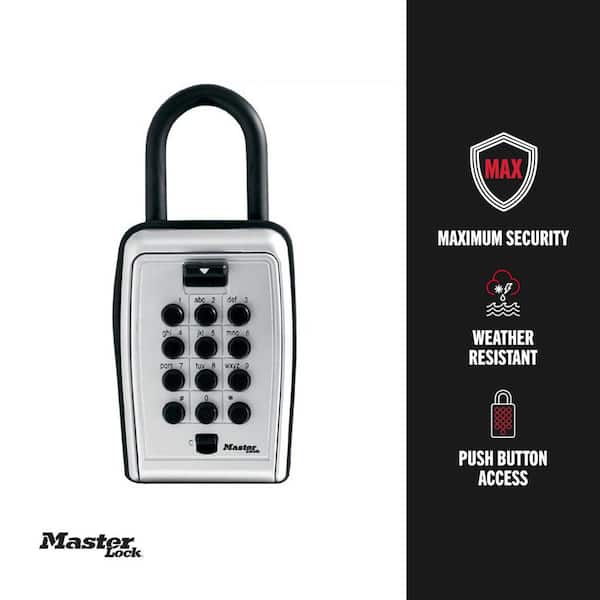Lock Box, Resettable Push Button Combination