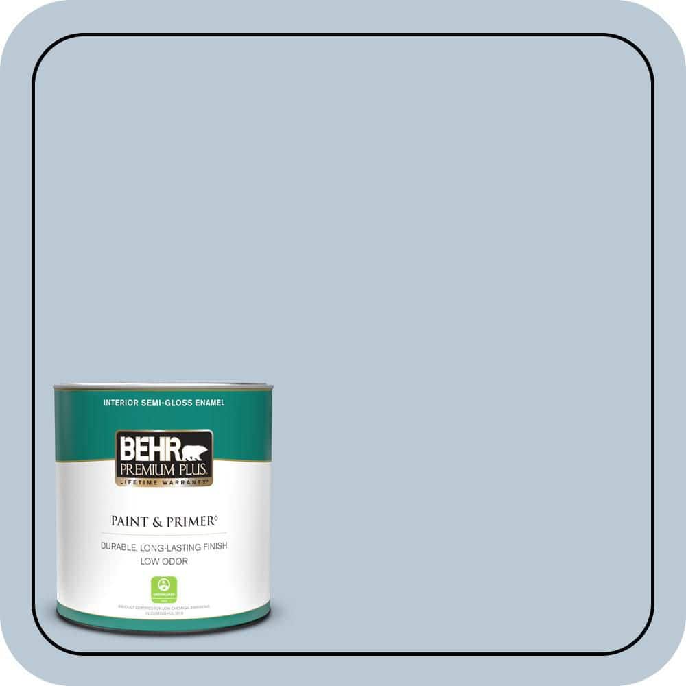 1 qt. #S520-2 Journeys End Semi-Gloss Enamel Low Odor Interior Paint & Primer price history on PriceWatchPro