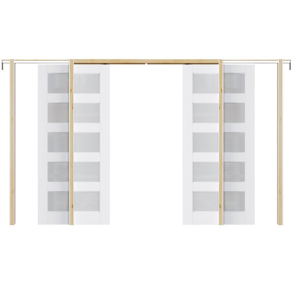 Have a question about ARK DESIGN 72 in. x 80 in. 5Lite Glass White