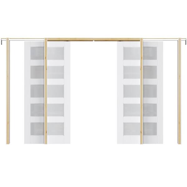 Have a question about ARK DESIGN 72 in. x 80 in. 5Lite Glass White