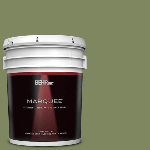 BEHR MARQUEE 5 gal. #PPU10-02 Tuscany Hillside Flat Exterior Paint & Primer