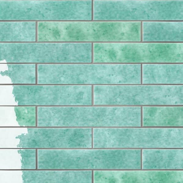 Menorca Aqua 3 in. x 13 in. Ceramic Wall Tile (6.44 sq. ft. /Case)
