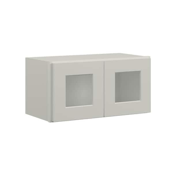 24 in. W x 12 in. D x 12 in. H in Shaker Dove Plywood Ready to Assemble Wall Cabinets without Glass