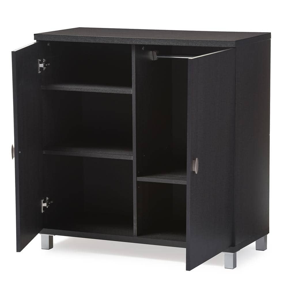 Marcy Espresso Brown Engineered Wood Entryway Bag Storage Sideboard