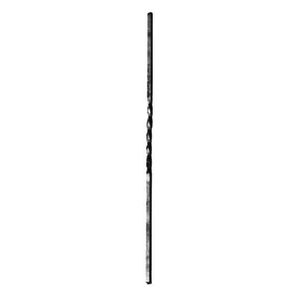 arteferro 40 in. x 1/2 in. Round Bar Single Center Twist Forged Raw Picket