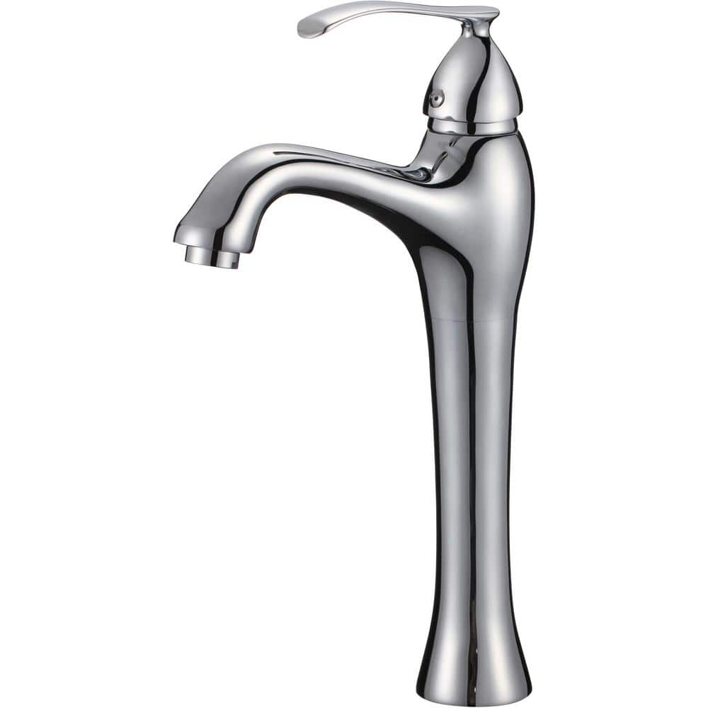 Roxy Single Handle High Arc Single Hole Bathroom Faucet with Deckplate Incl