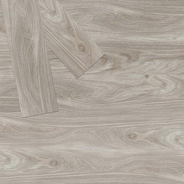 Jeedeson 12 MIL 6 in. W x 36 in. Peel and Stick Vinyl Flooring Tile in Log Grey, Water Resistant Plank Flooring (54 sq.ft./Case)
