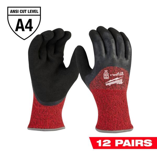 Better Grip Ultra-Thin Dip Nylon Red Latex Coated 12 Pairs Work Gloves 13 Gauge 