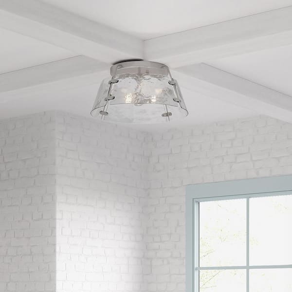 Archdale 16 in. 3-Light Brushed Nickel Flush Mount