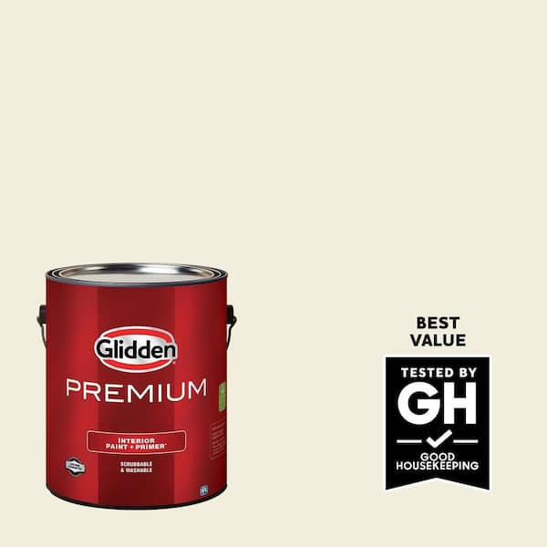 Glidden Premium 1 gal. PPG1092-1 Queen Anne's Lace Semi-Gloss Interior Latex Paint
