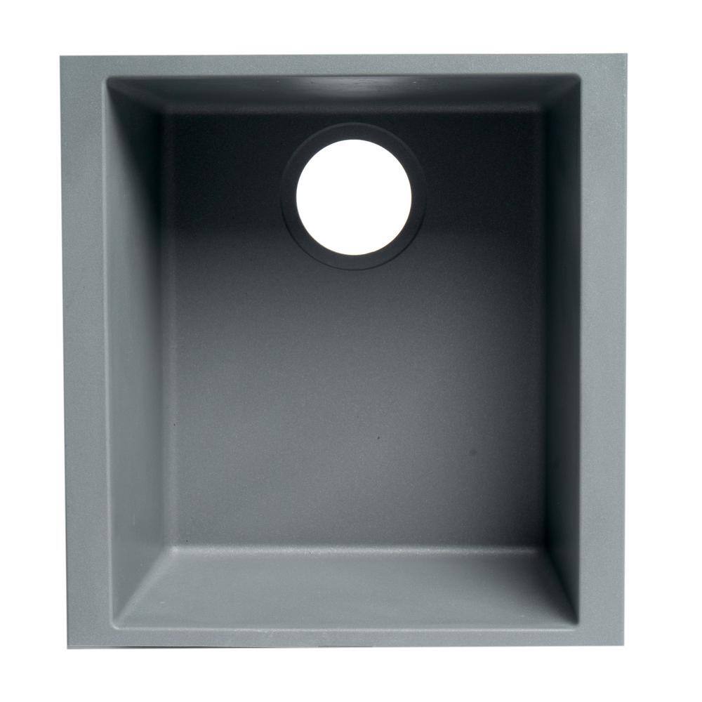 17'' Titanium Gray Granite Composite Undermount Kitchen Sink