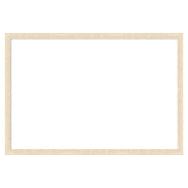 Woodgrain Stripe Blonde 38 in. x 26 in. Wood Framed Dry Erase Magnetic Memo Board