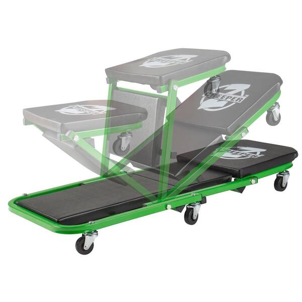 VEVOR 2-in-1 Mechanic Creeper & Seat - 300lb Capacity Z Creeper With 6 Wheels