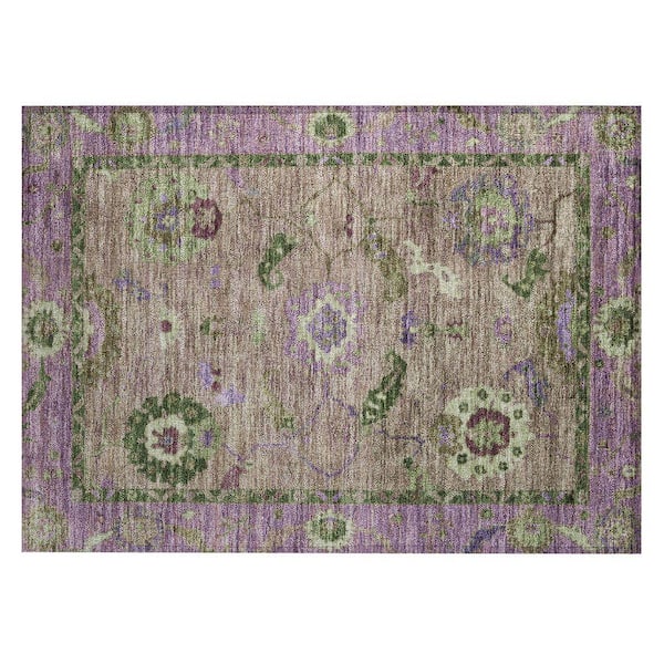 Chantille Machine Washable Indoor/Outdoor Abstract ACN2230 Brown 1 ft. 8 in. x 2 ft. 6 in. Accent Rug