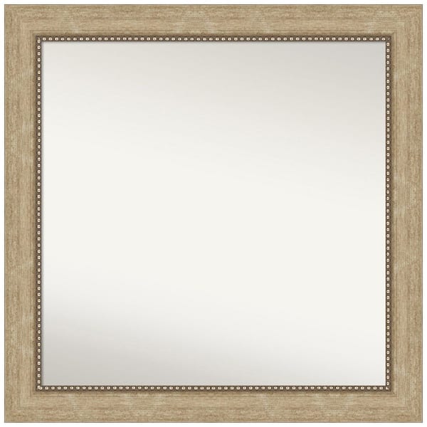 Amanti Art Astor Champagne 31 in. W x 31 in. H Non-Beveled Bathroom Wall Mirror in Champagne